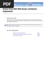 Download Checkpoint NGX R65 Known Limitations Supplement by PHOENIX_MK SN75709246 doc pdf