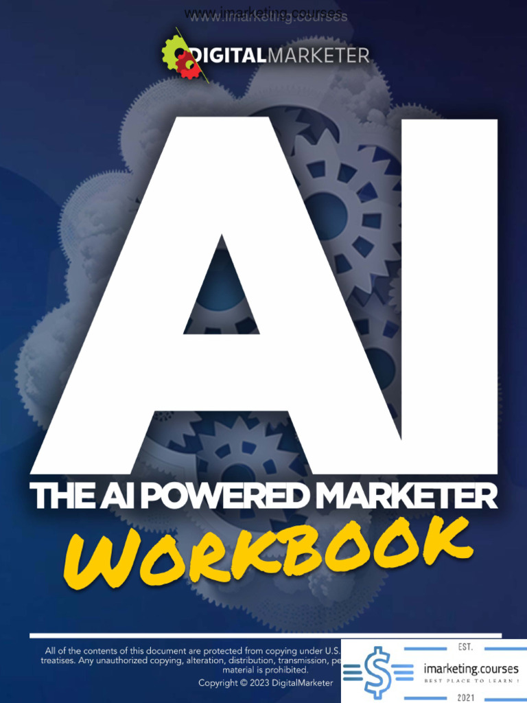 AI Marketing Skills Workbook | PDF | Artificial Intelligence ...
