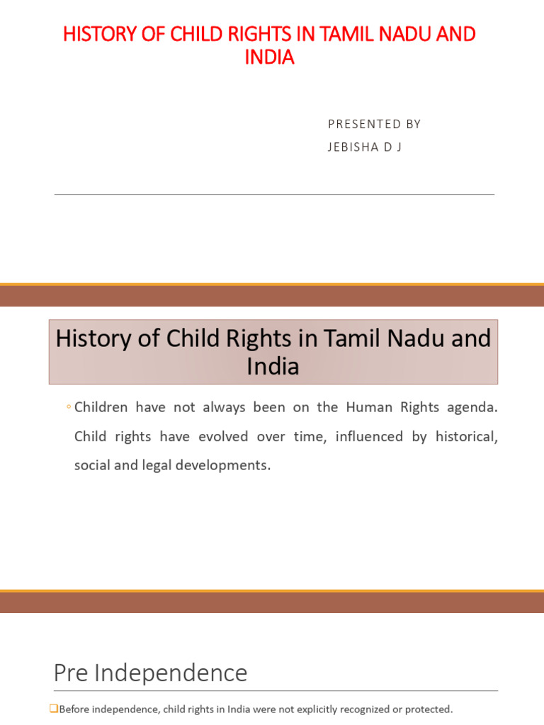 Child Rights Evolution in India | PDF | Children's Rights | Child ...