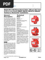 Reliable Alarm Check Valve DATASHEET | PDF | Fire Sprinkler System | Valve