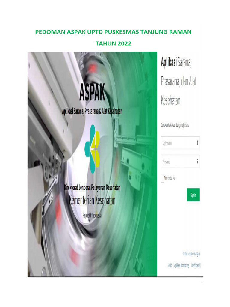 Pedoman Pengelolaan ASPAK Puskesmas | PDF | Pengembangan Diri ...