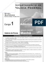 Caderno de Prova PF ADM