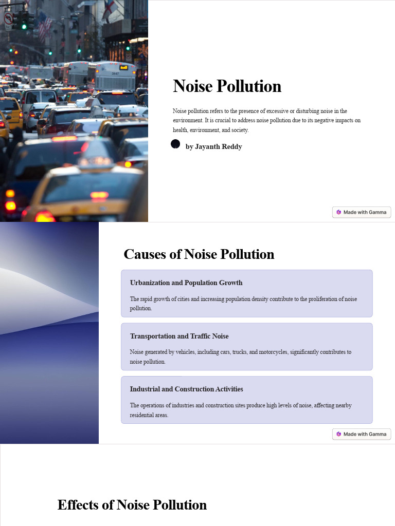 Noise Pollution Pdf Pollution Environment