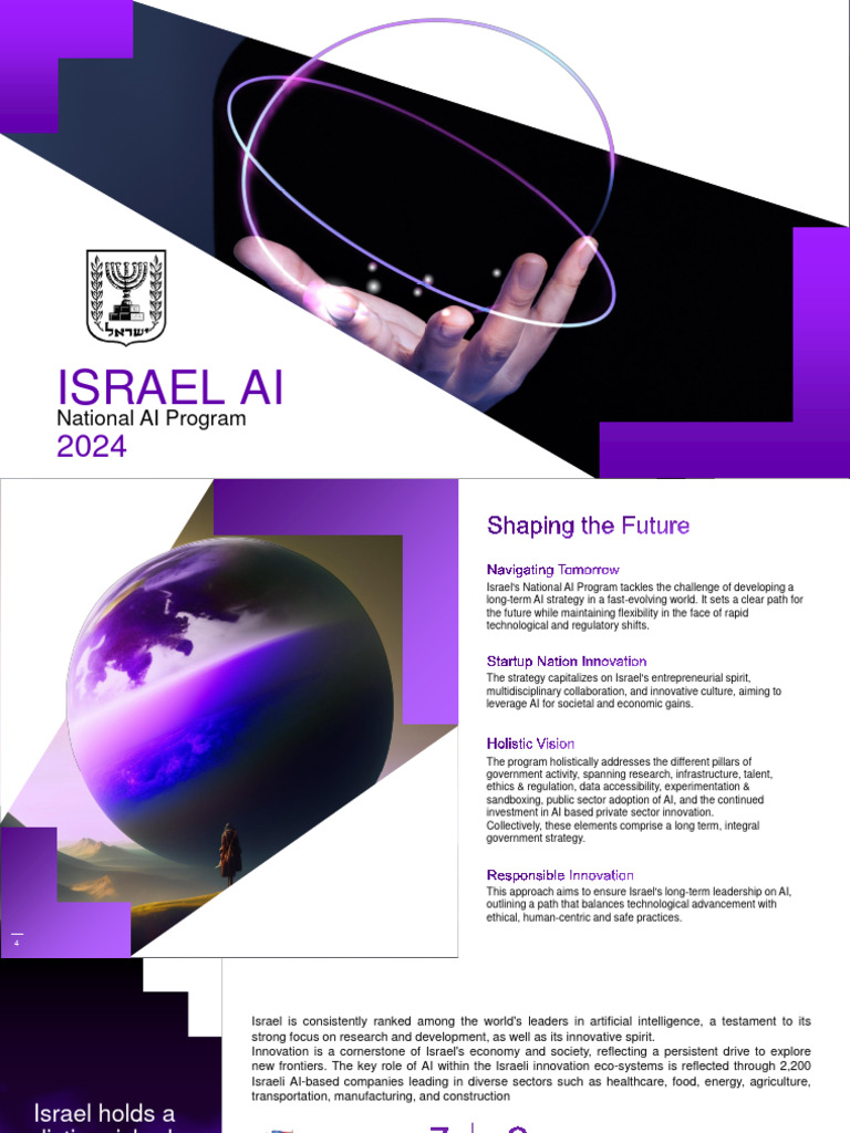 Israel's National AI Strategy 2024 | PDF | Artificial Intelligence ...