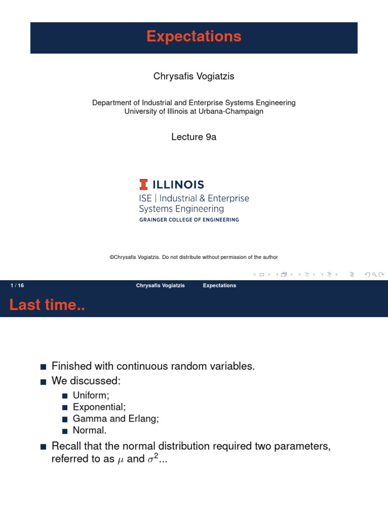 Slides9a pdf standard deviation expected value