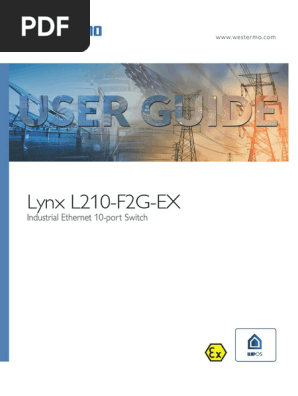 Westermo - Ug - 6643 22601 - l210 f2g Ex Revi | PDF | Electrical