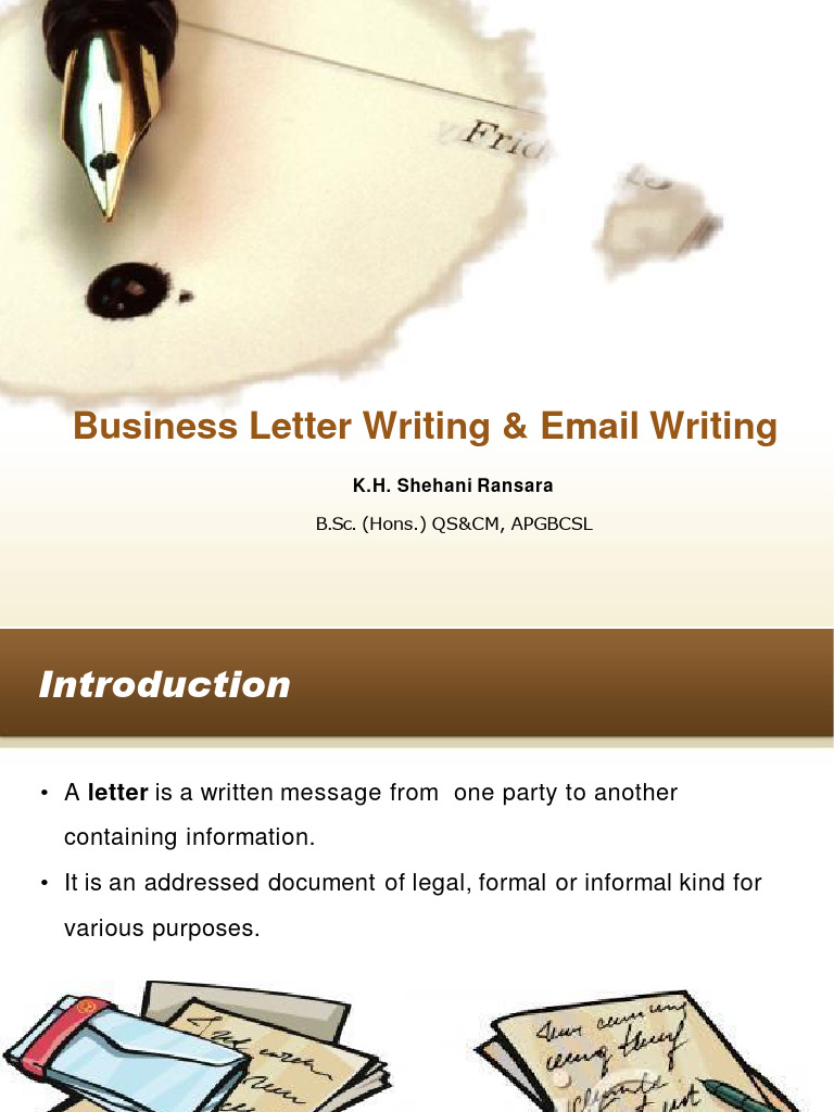 PCNS Lec 05 - Letters & Email Writing | PDF | Human Communication ...
