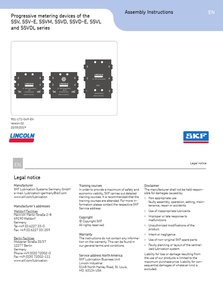 SSV_SSV-E_SSVM_SSVD_SSVD-E_SSVL_SSVDL_Progressive_metering_devices ...