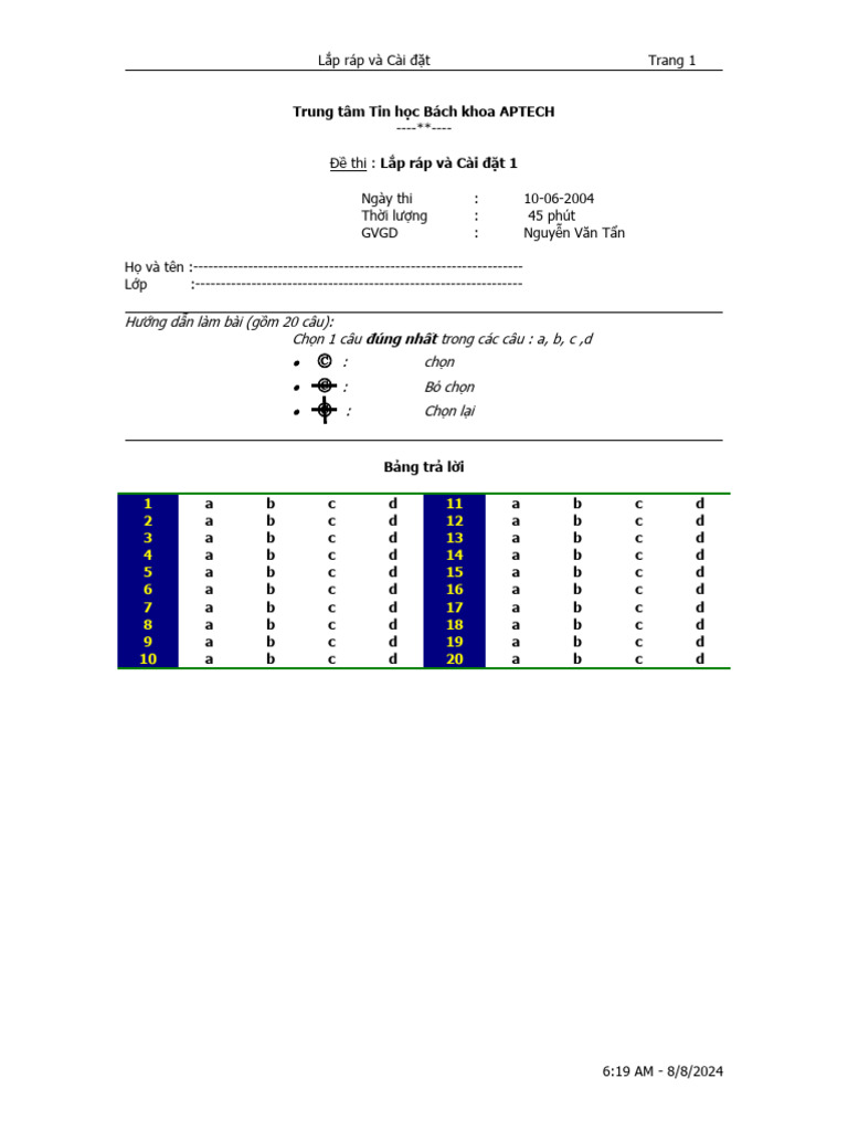 Thi LRCB | PDF