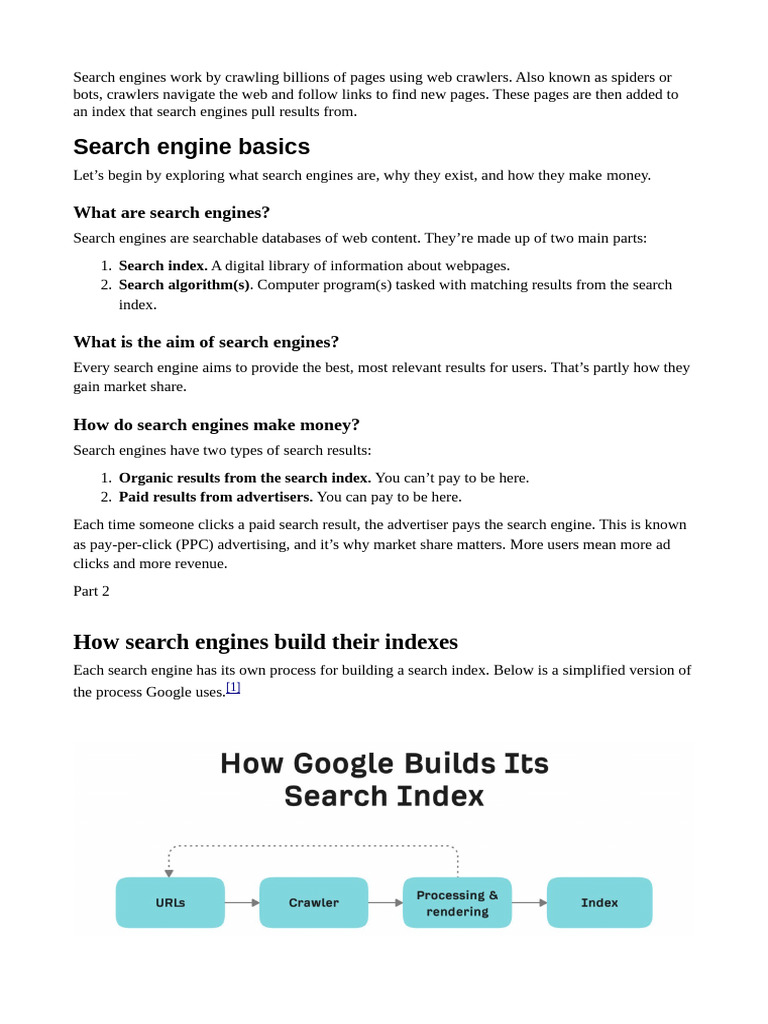 How Search Engines Work Explained | PDF | Search Engine Indexing ...