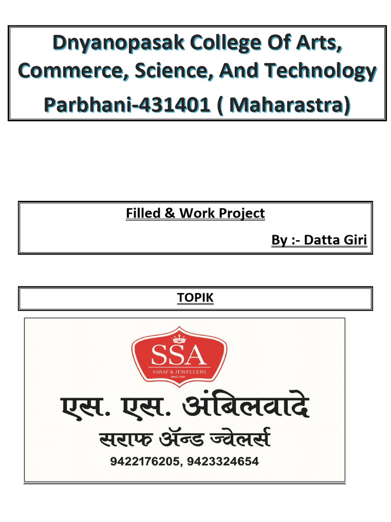 Project by - Datta Giri | PDF