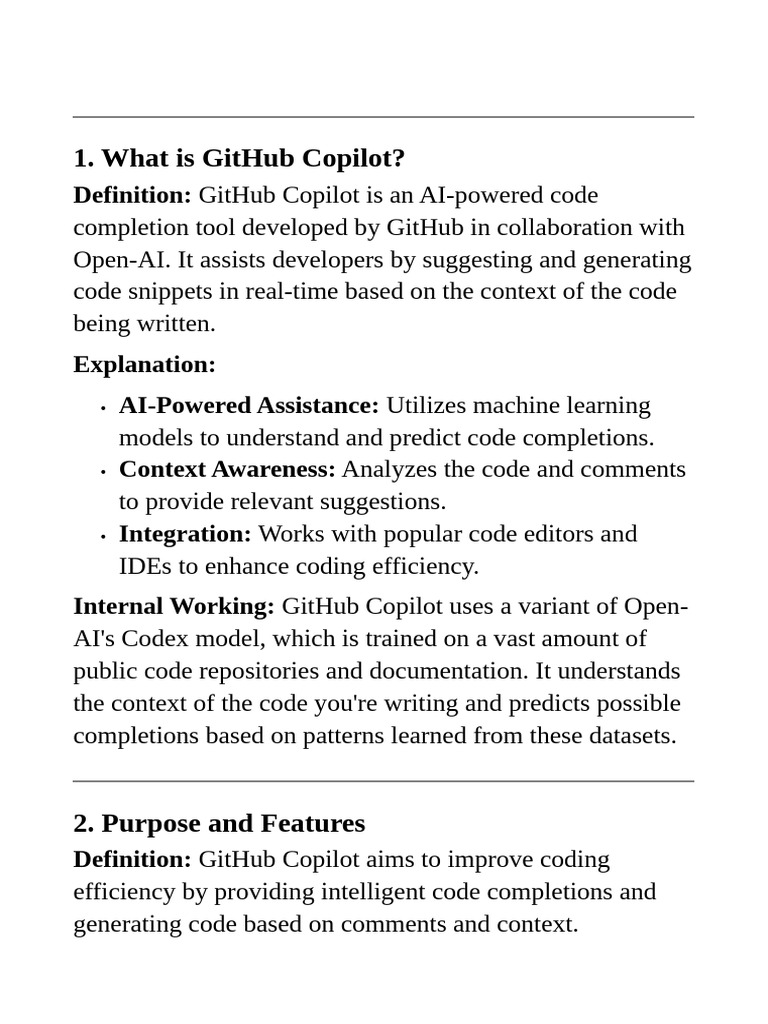 GitHub Copilot: AI Code Assistant Guide | PDF | Artificial Intelligence ...