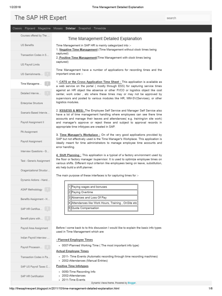 Time Management Detailed Explanation Pdf Payroll Overtime