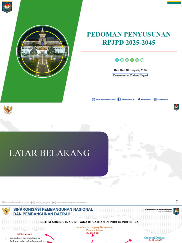 Pedoman RPJPD 2025-2045 Kementerian | PDF