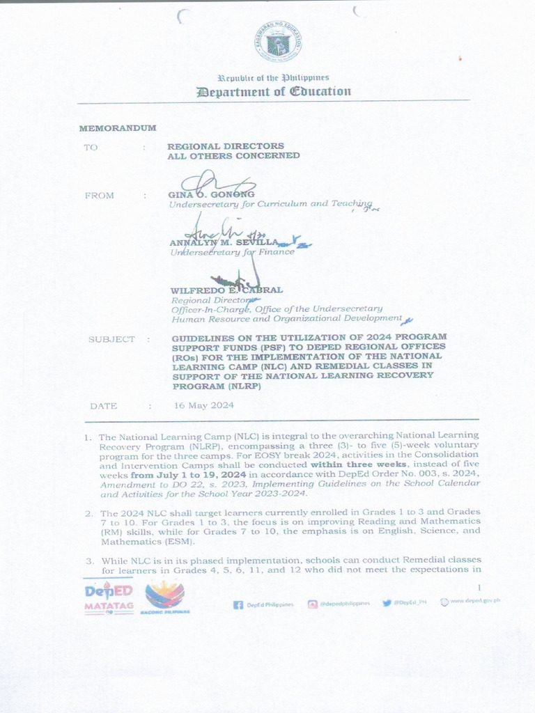 Guidelines For NLC 2024 | PDF