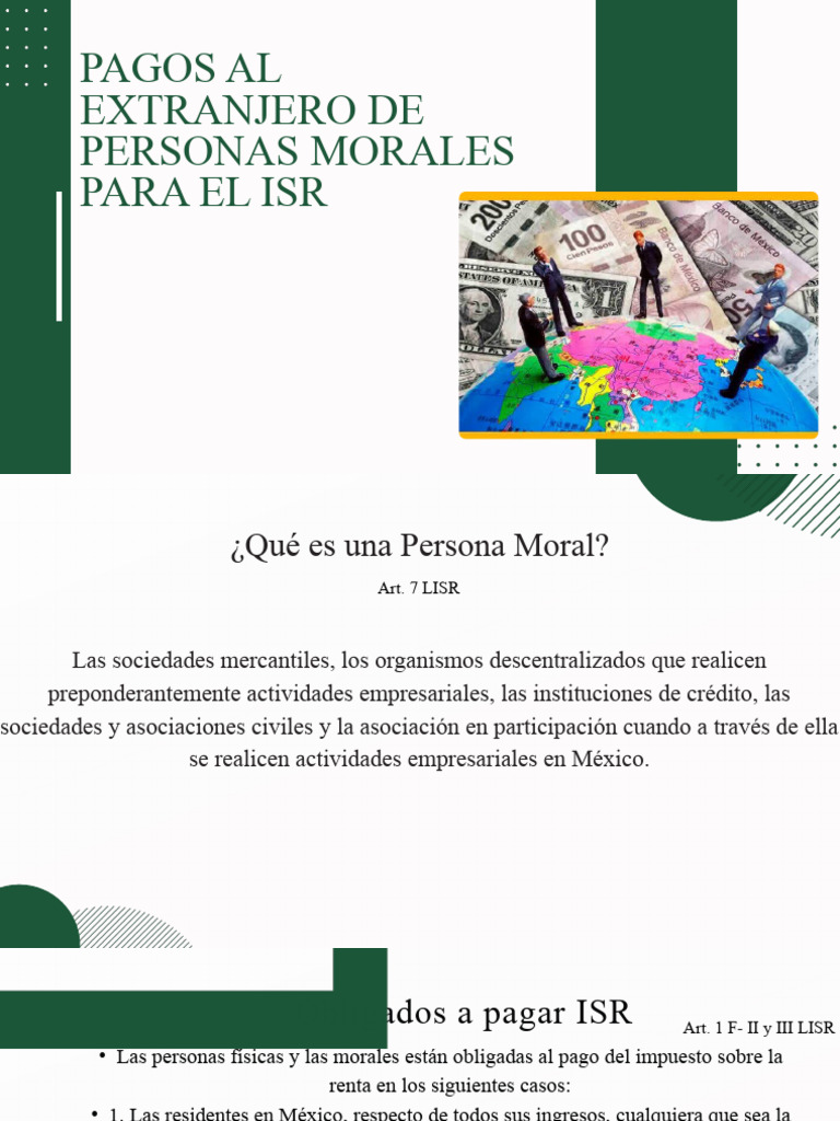 ISR para Personas Morales Extranjeras | PDF | Impuesto sobre la renta ...
