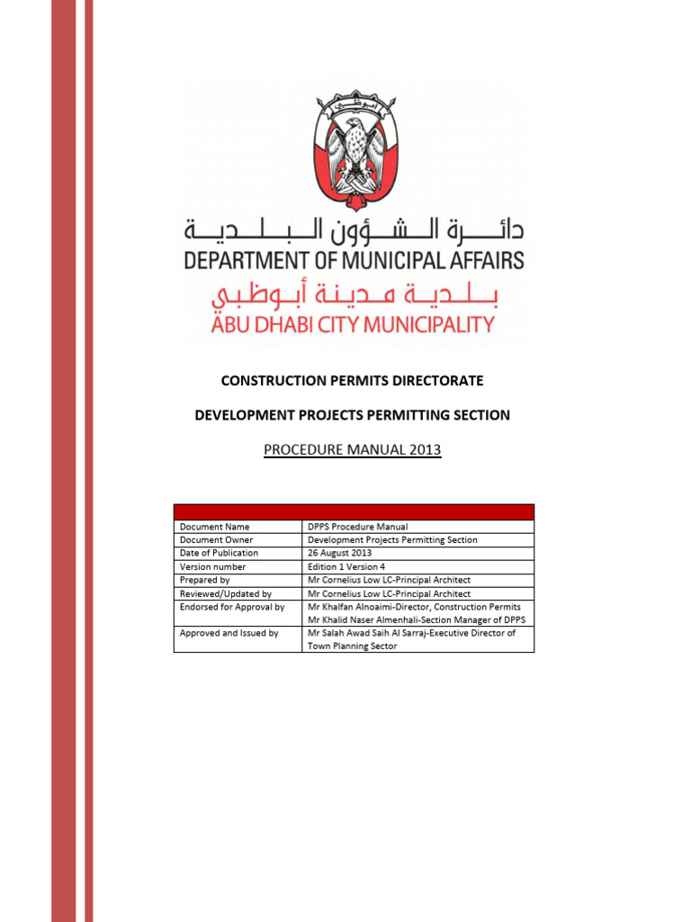 Abu Dhabi Building Permit Manual | PDF | Lease | Building Code