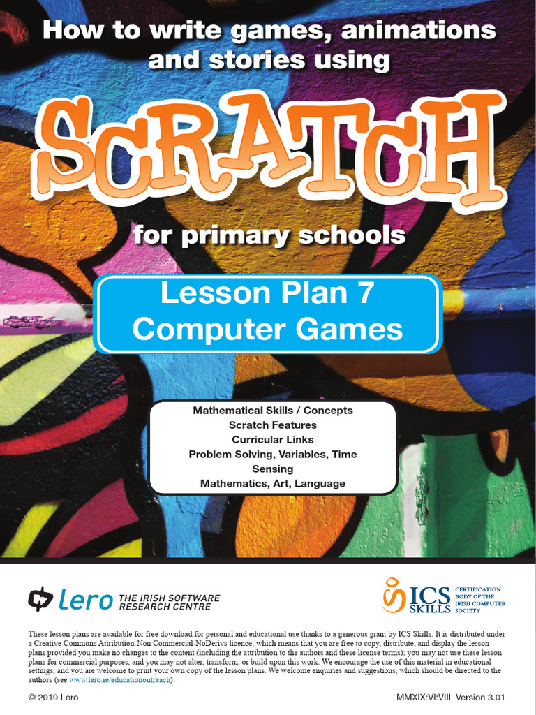 Lesson 7 V3 | PDF | Scratch (Programming Language) | Cognition