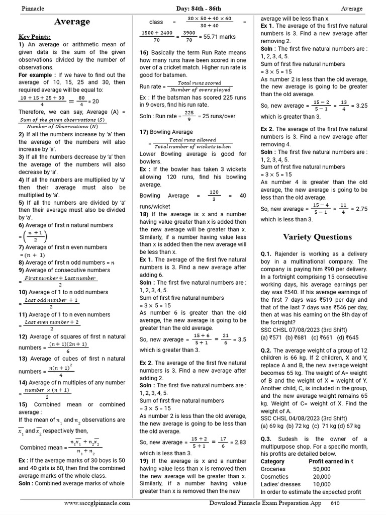 Understanding Averages and Calculations | PDF | Cricket