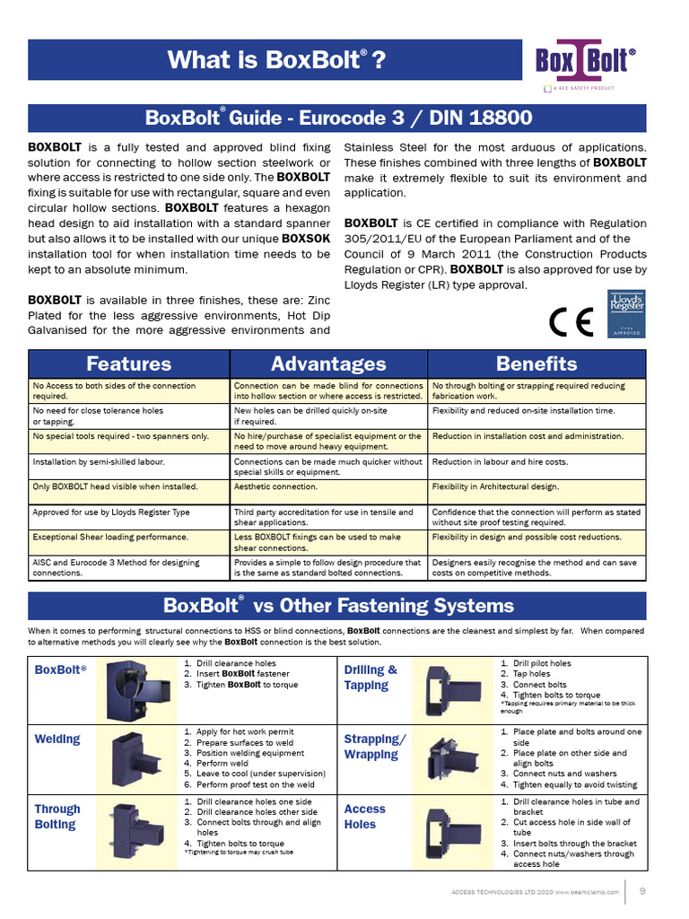 BoxBolt Product Guide 2020 | PDF | Screw | Mechanical Engineering