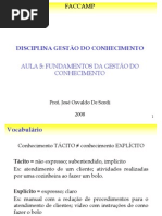 Aula-5 Fundamentos Da Gestao Do Conhecimento