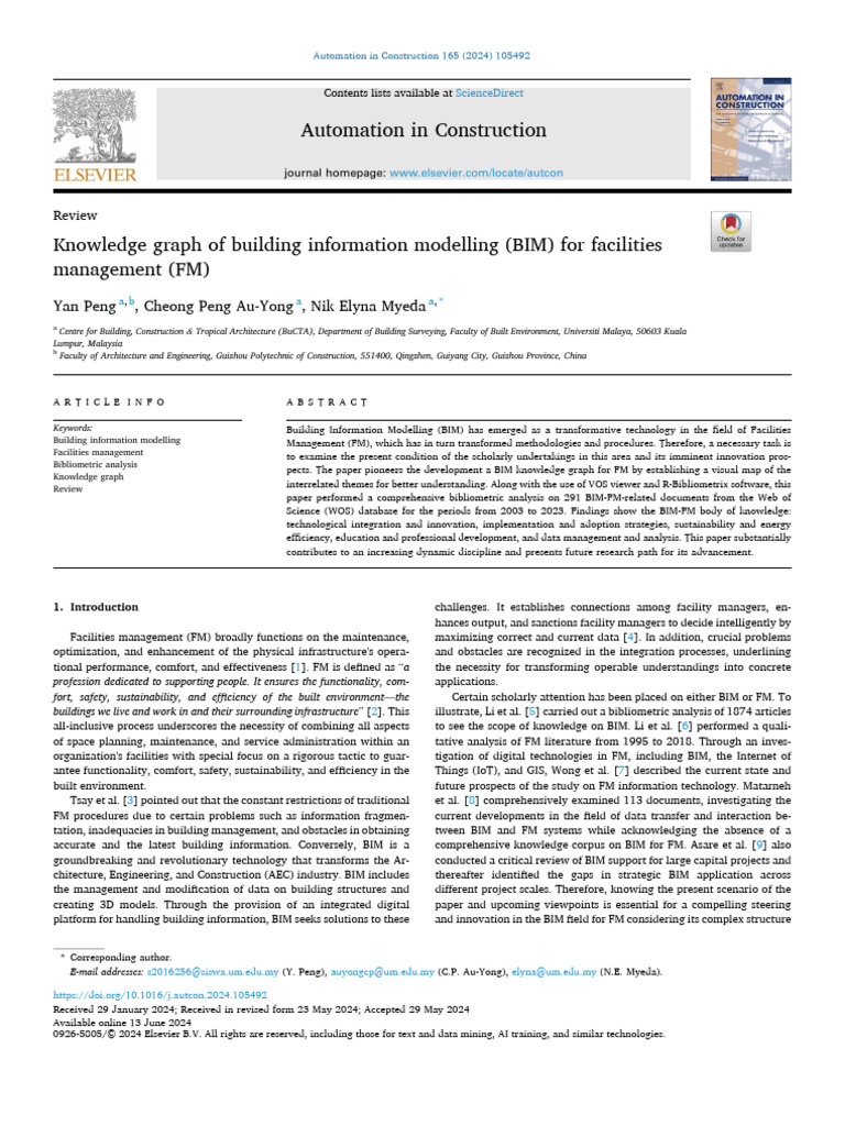 BIM Knowledge Graph for Facilities Management | PDF | Building ...