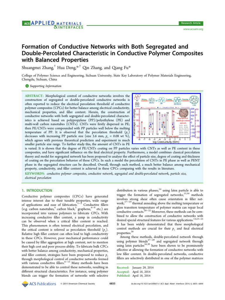AMI 14 - 6 - 6835 CNT Dupla Percolacao | PDF | Carbon Nanotube ...