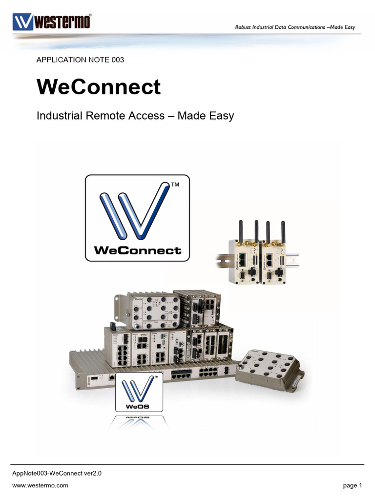Westermo An Weos Weconnect | PDF | Computer Network | Virtual Private ...