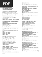 Letra da Música 