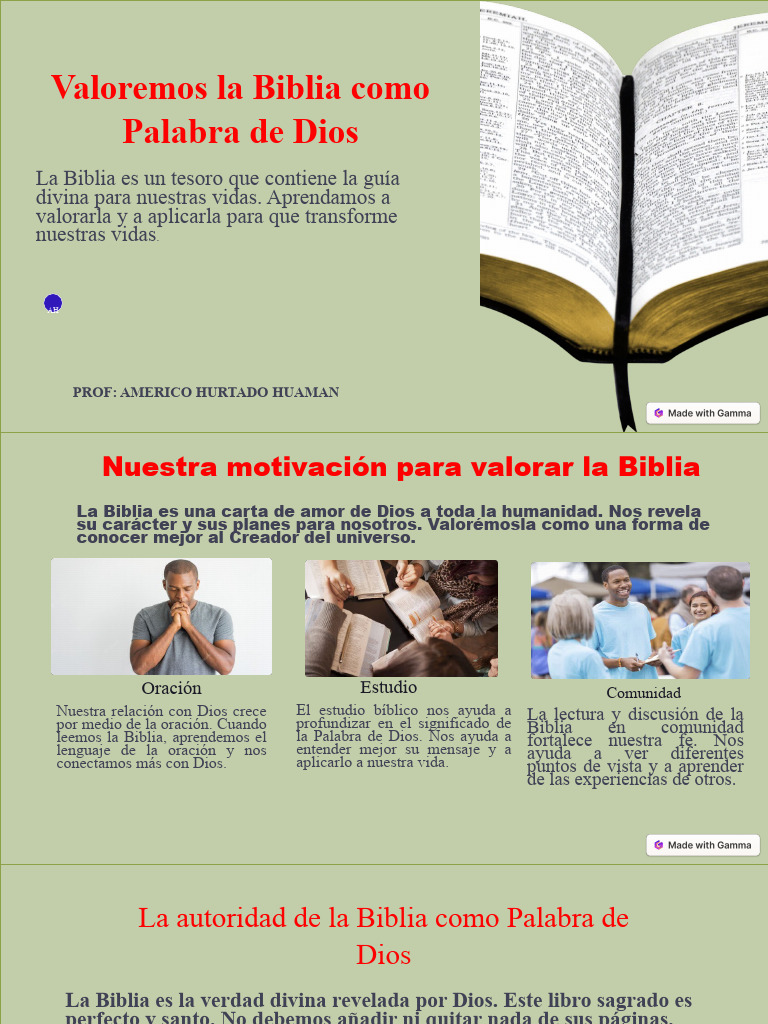 Valora y Aplica la Biblia en tu Vida | PDF | Biblia | Dios