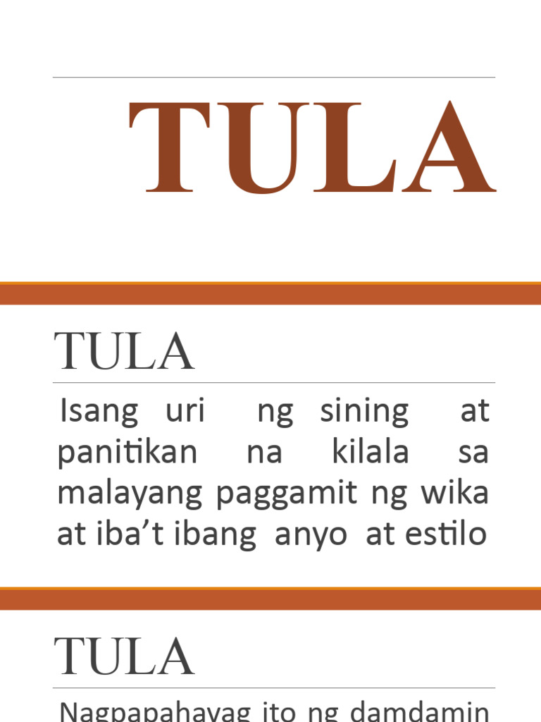 Aralin 1 Tula | PDF