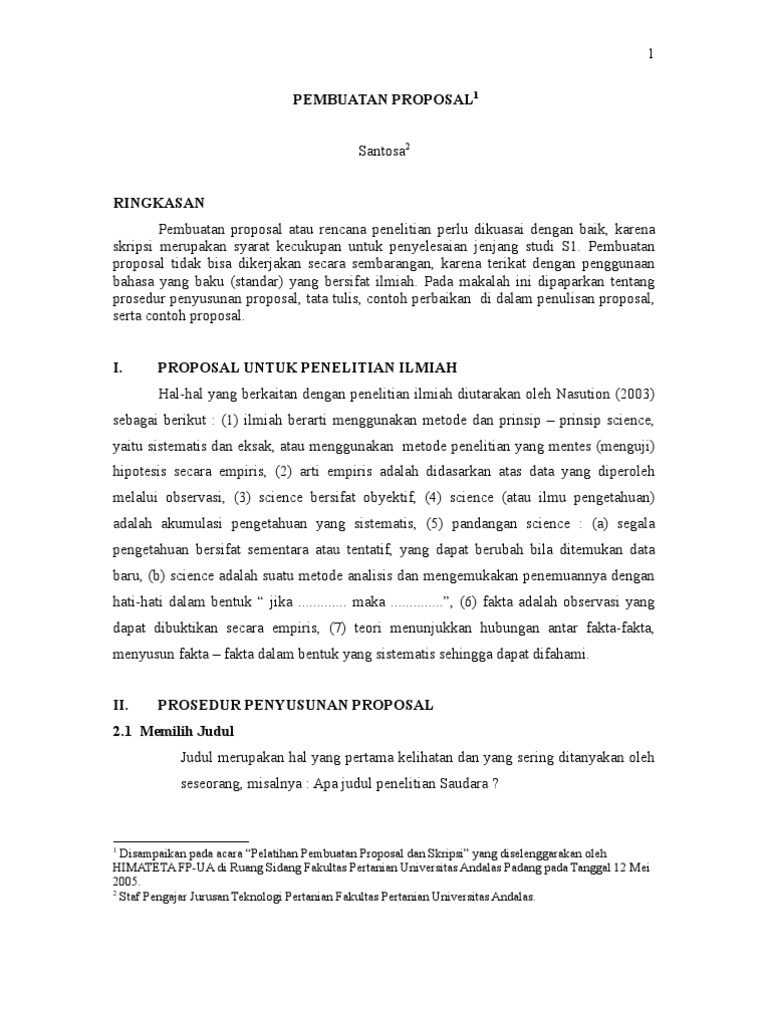 Makalah Pembuatan Proposal