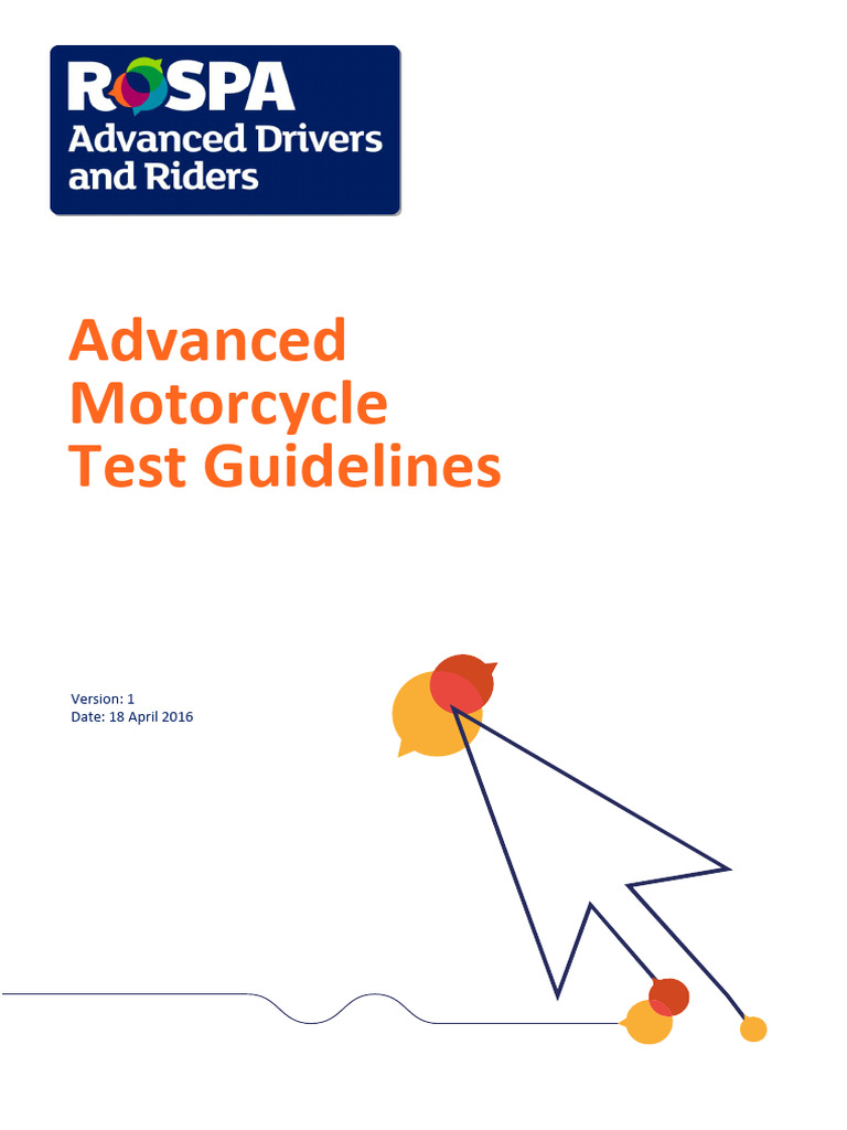 RoSPA Advanced Motorcycle Test Guide | PDF | Road | Traffic