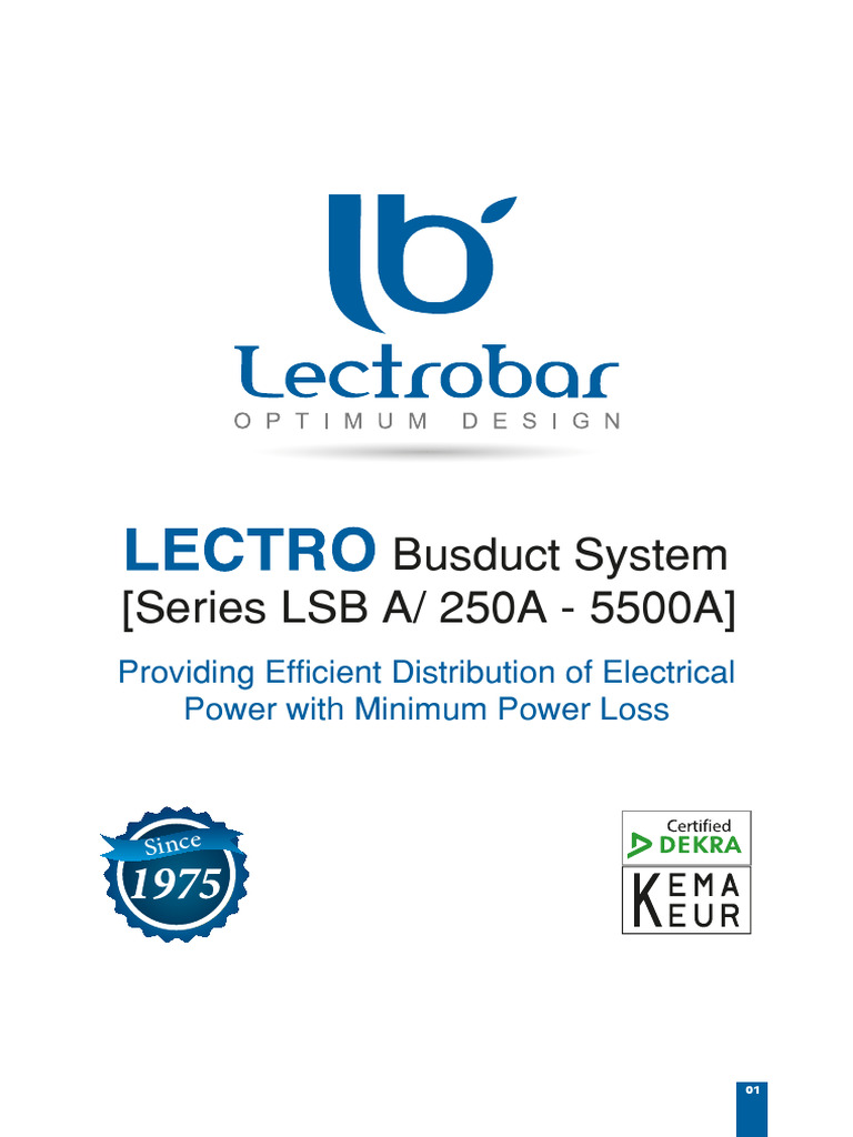 Lectrobar Busduct Systems Overview | PDF | Insulator (Electricity ...