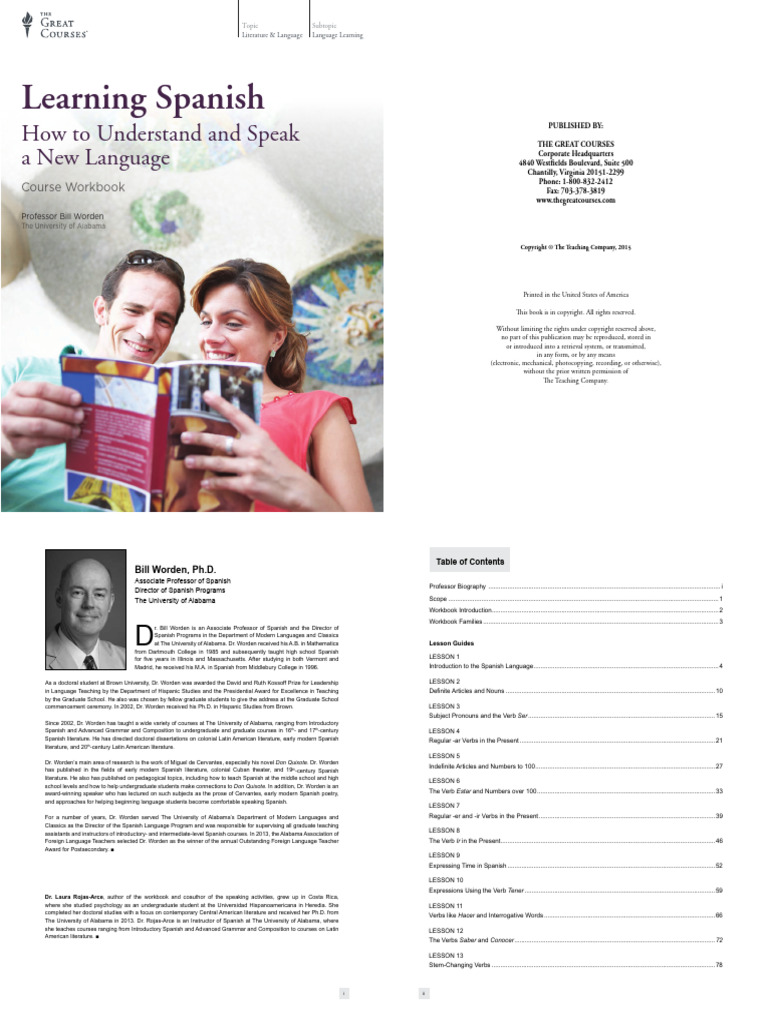 Learning Spanish - How To Understand and Speak A New Language | PDF