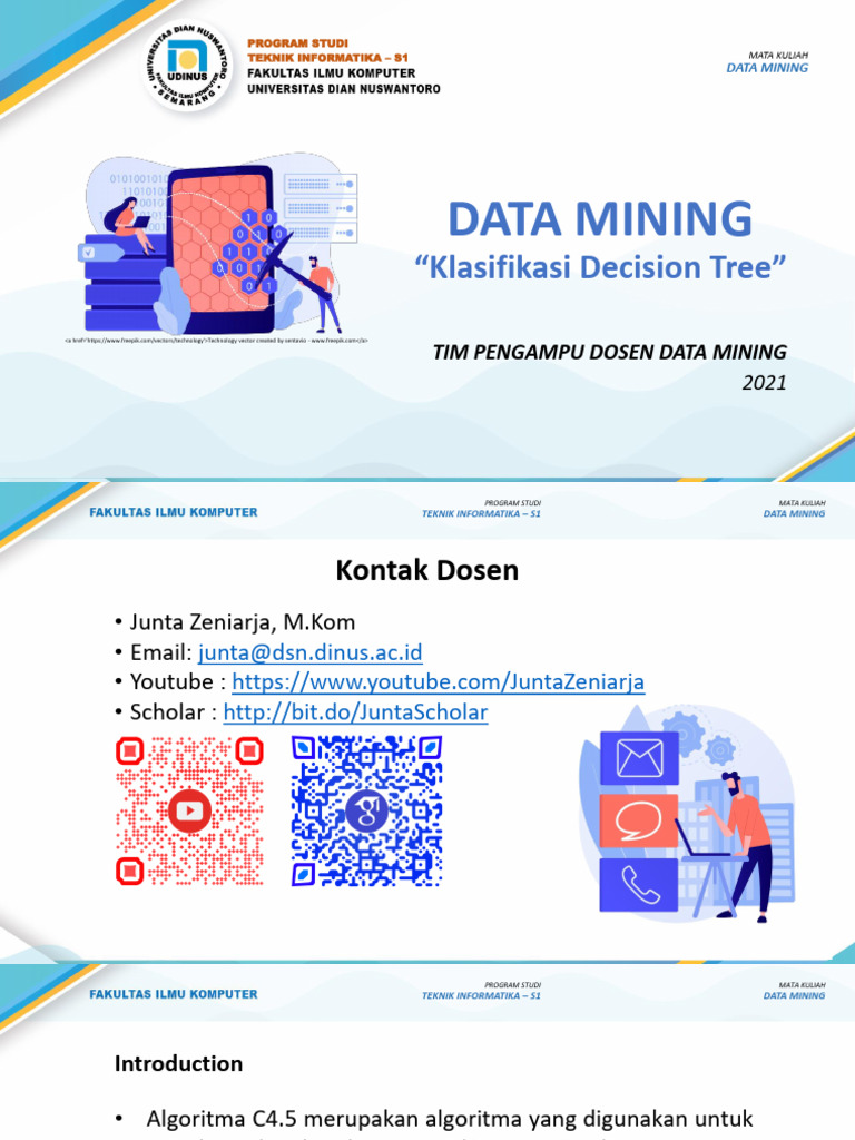 Klasifikasi Decision Tree dengan C4.5 | PDF | Metode & Bahan Ajar ...