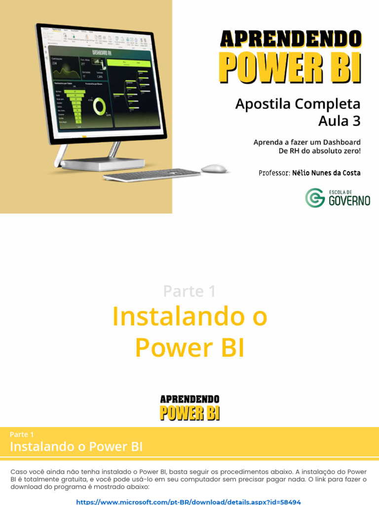 Guia Completo para Instalação do Power BI | PDF | Cor | Rotatividade ...