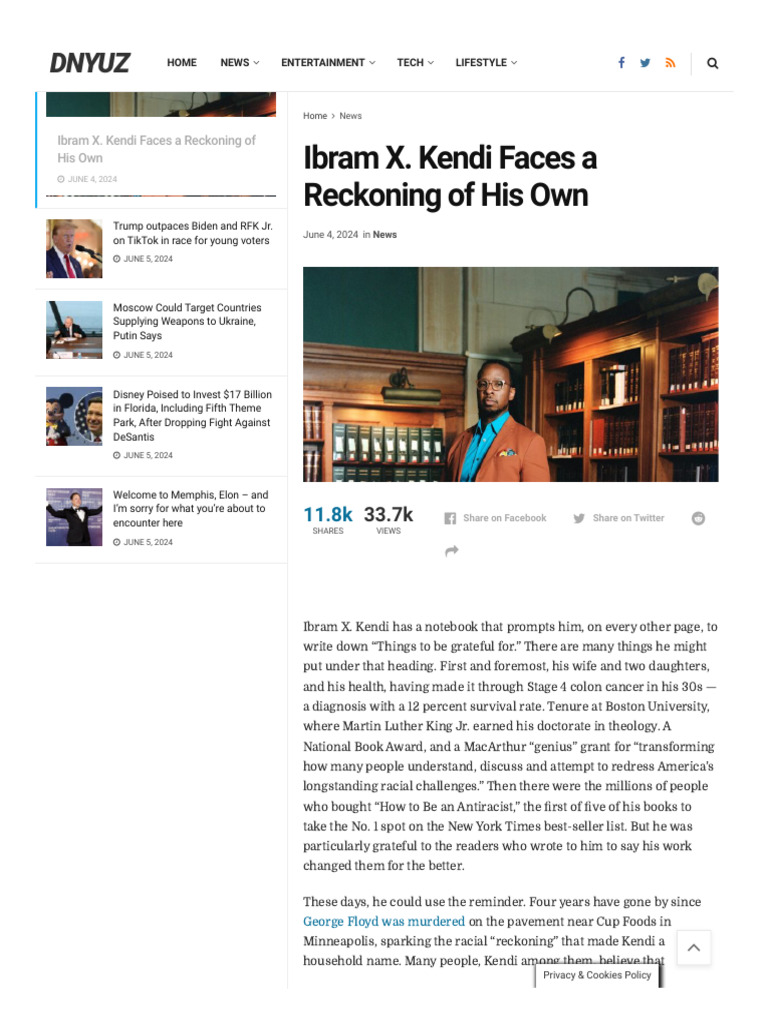 Ibram X. Kendi Faces A Reckoning of His Own | PDF | Racism ...