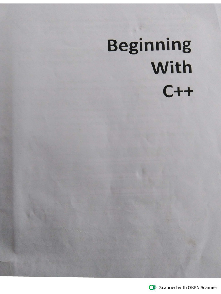 Beginning With C++ | PDF