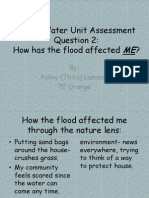 Water Unit Assessment Question 2
