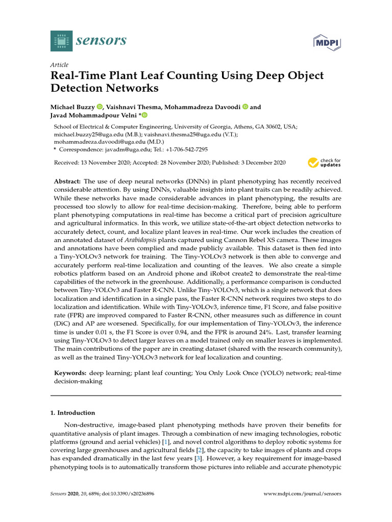 Real time plant leaf counting using deep object de pdf deep