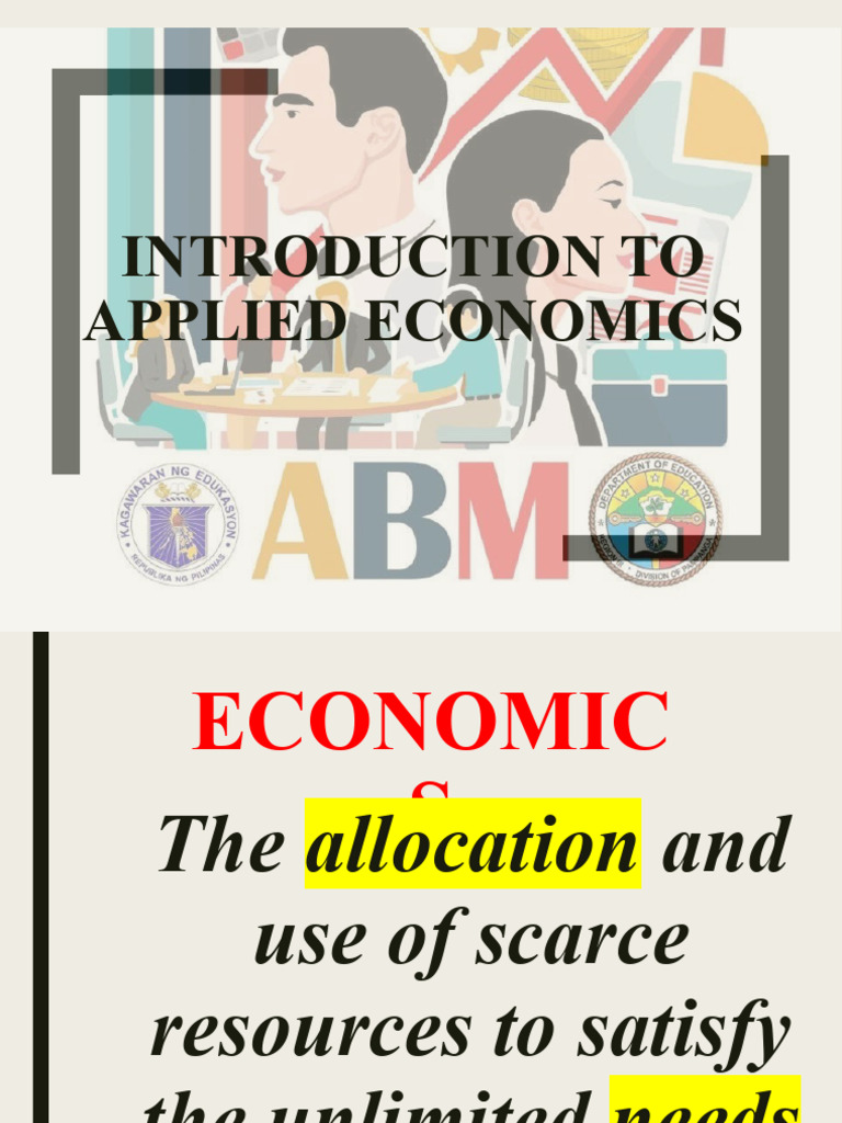 Lesson 1 Applied Economics | PDF | Microeconomics | Economics