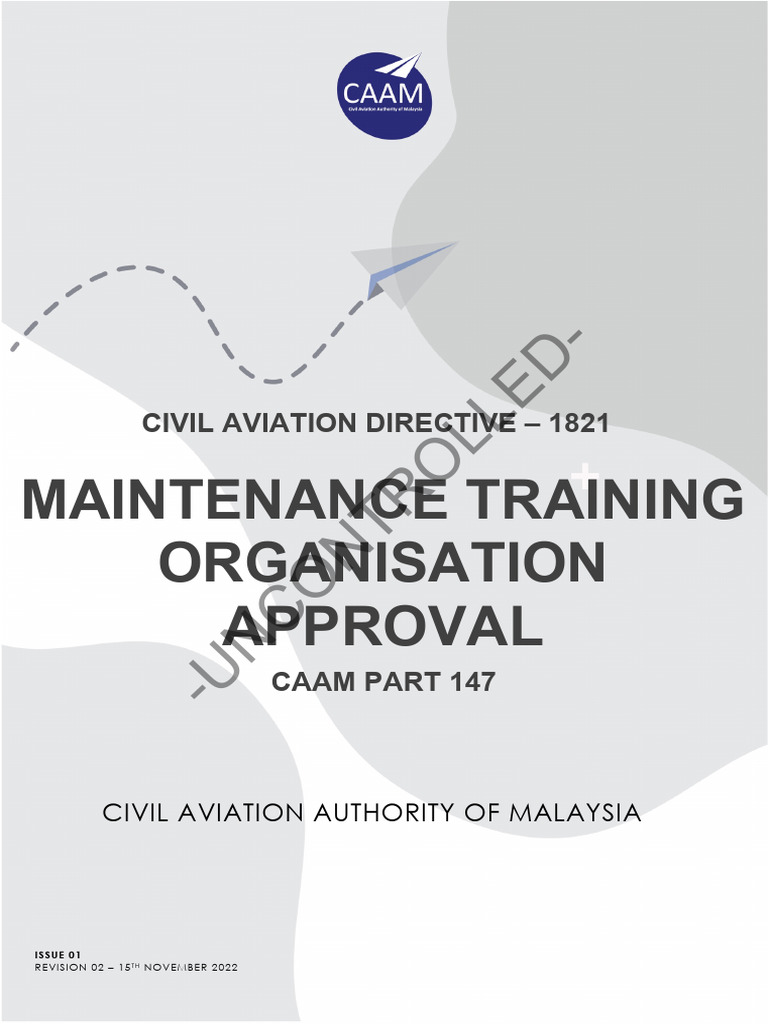 Maintenance Organisation Approval Schedule
