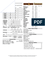 STR - 1 8 Dex +2 14 Con +1 12 Int +1 12 Wis 0 11 Cha +5 20