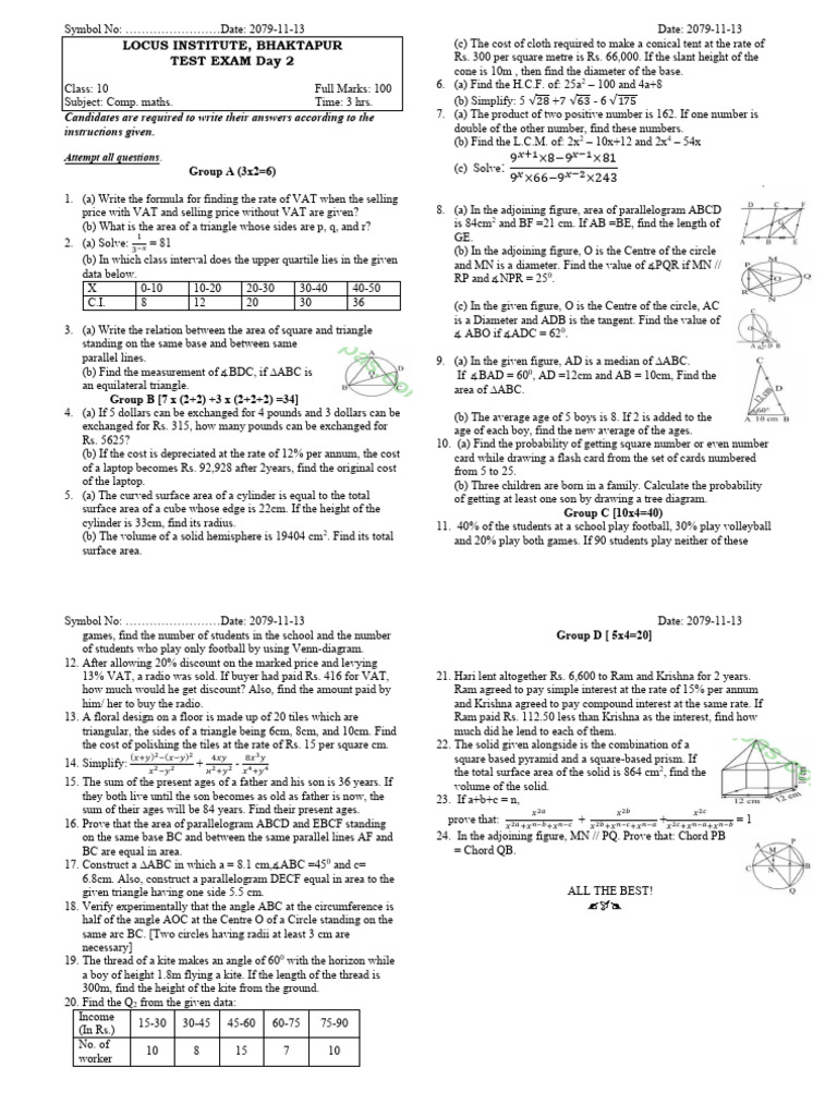 Brain Test Day 2