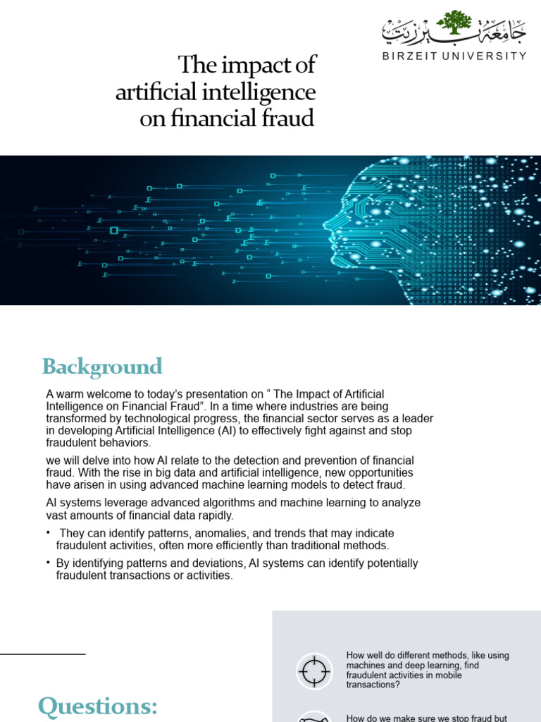 The Impact of Artificial Intelligence On Financial Fraud | PDF ...