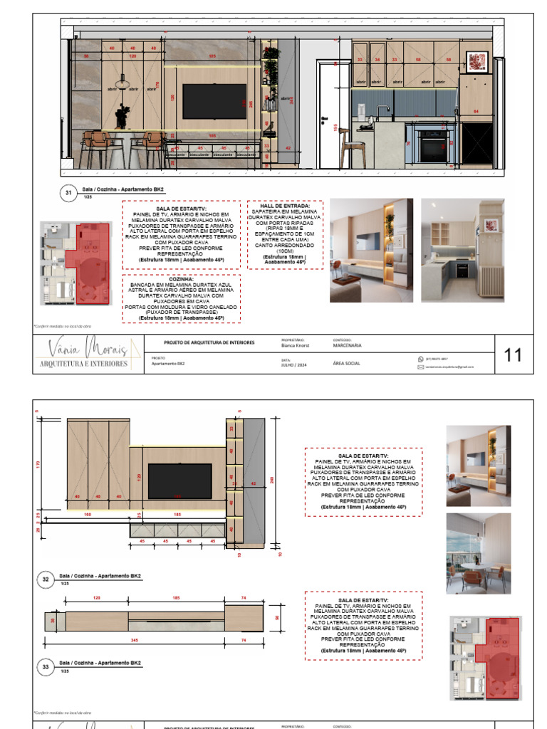Projeto de Interiores: Apartamento BK2 | PDF