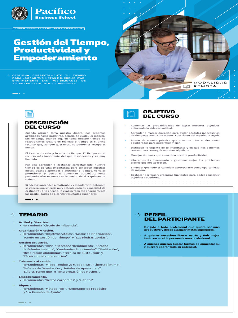 Curso de Gestión del Tiempo y Productividad | PDF | Gestión del tiempo ...