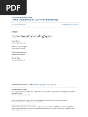 Appointment Scheduling System