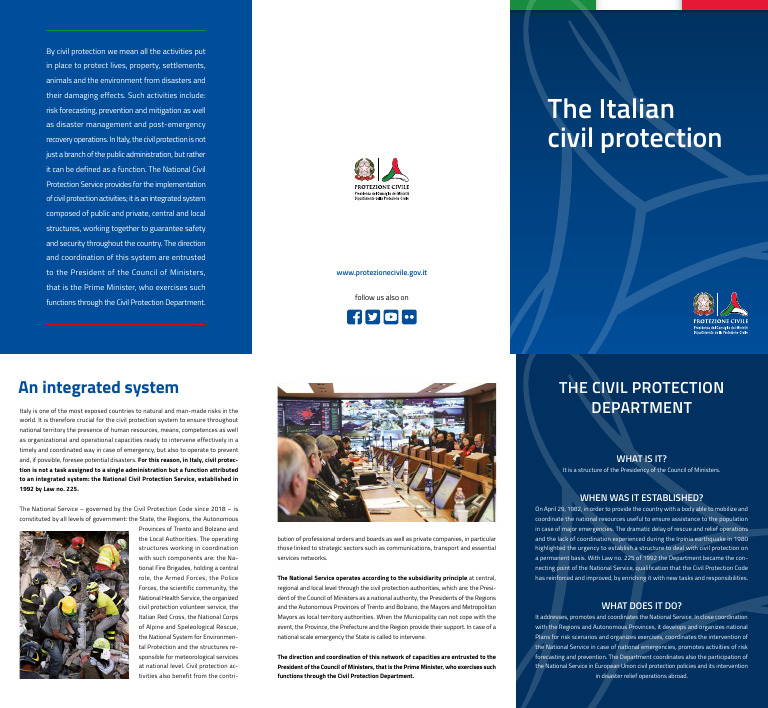 Italian Civil Protection | PDF | Emergency Management | Safety